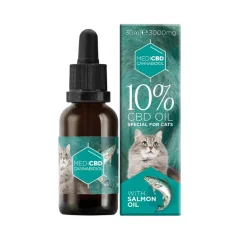 MediCBD CBD olaj macskáknak lazacolajjal, 10% CBD, 3000 mg, 30 ml