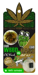 Euphoria CBD Weed OG Kush vs CBD Hash AK 47, 2,5 g
