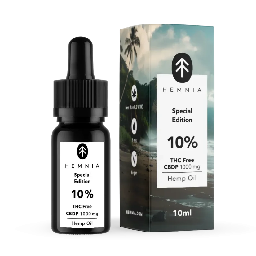Hemnia Huile CBDP 10 %, 1000 mg, 10 ml