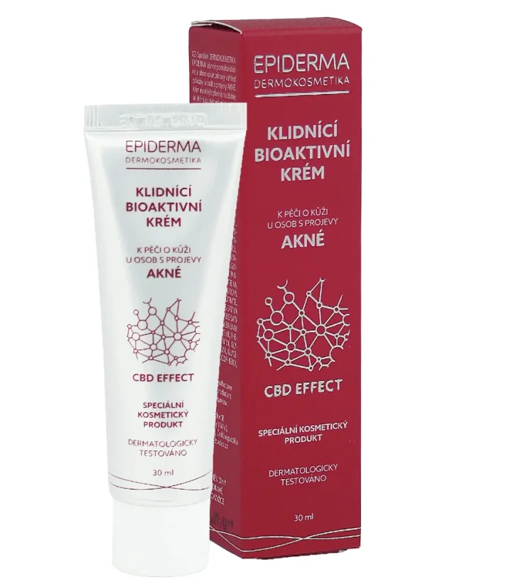 Epiderma Cremă CBD Bioactivă Pentru Acnee, 30 ml
