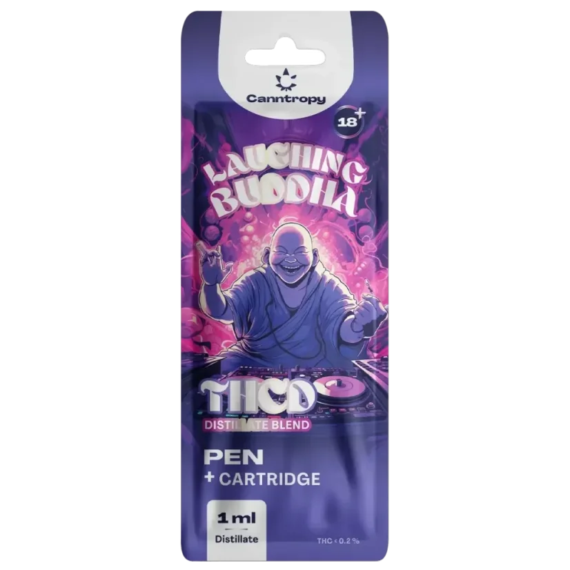 Canntropy THCD Pen + Cartridge Laughing Buddha, THCD 10 %, 1 ml