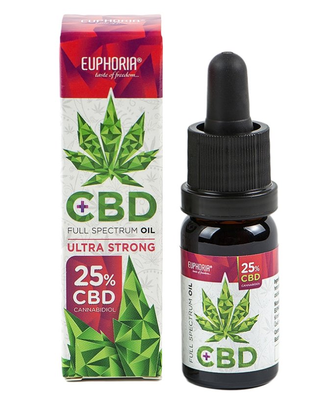 Euphoria CBD Pétrole 25%, 10 ml, 2500 mg