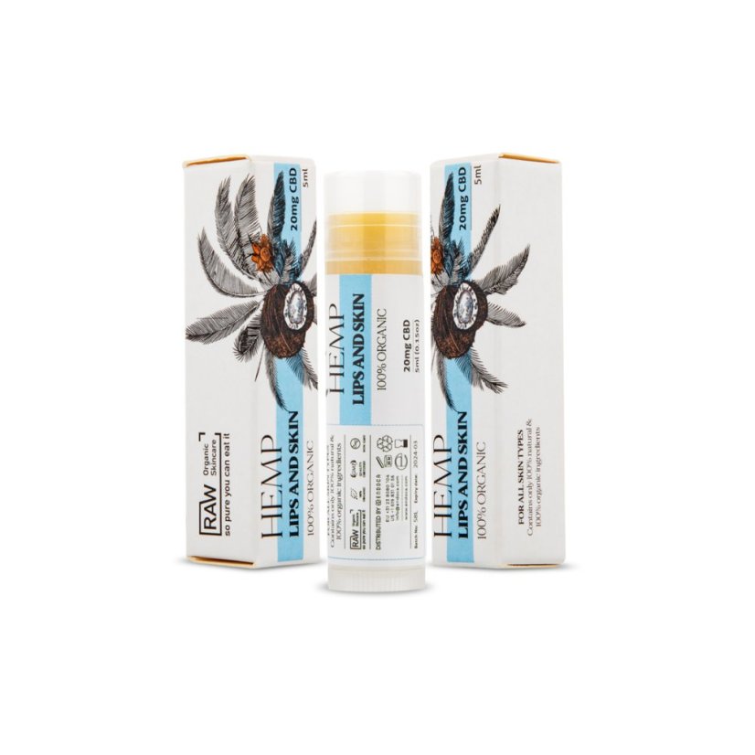 Endoca Balsam pentru buze și piele 20 mg CBD, 5 ml