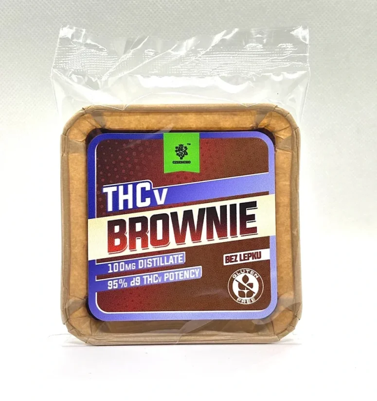 Brownie Checo CBD THCV - não pegajoso, 100 mg THCV