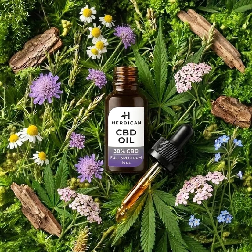 Herbican Olio CBD a spettro completo, 30%, 10 ml