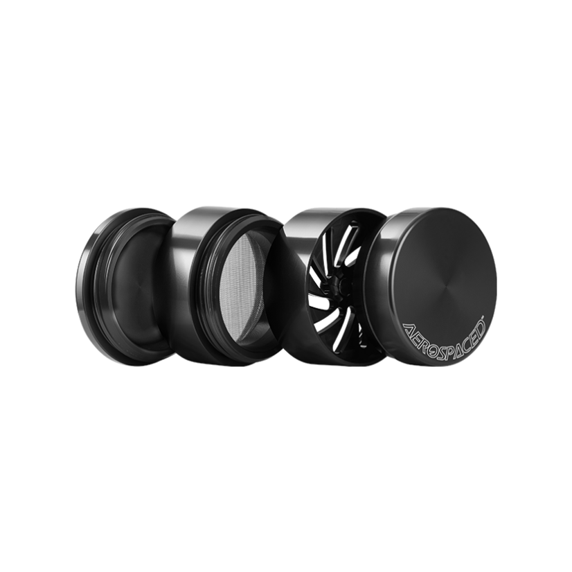 Aerospaced Tandløs slibemaskine, 4-piece, 50 mm - 4 farver ( sort, blå, grøn, sølv )