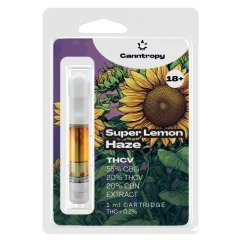 Canntropy THCV Cartridge Super Lemon Haze - 20 % THCV, 60 % CBG, 20 % CBN, (1 ml)