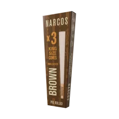Narcos King Size Cones Brown Edition 109 mm, 3 pcs