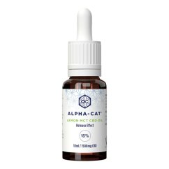 Alpha-CAT CBD TCM noix de coco huile avec citron parfum 15%, 30 ml, 4500 mg