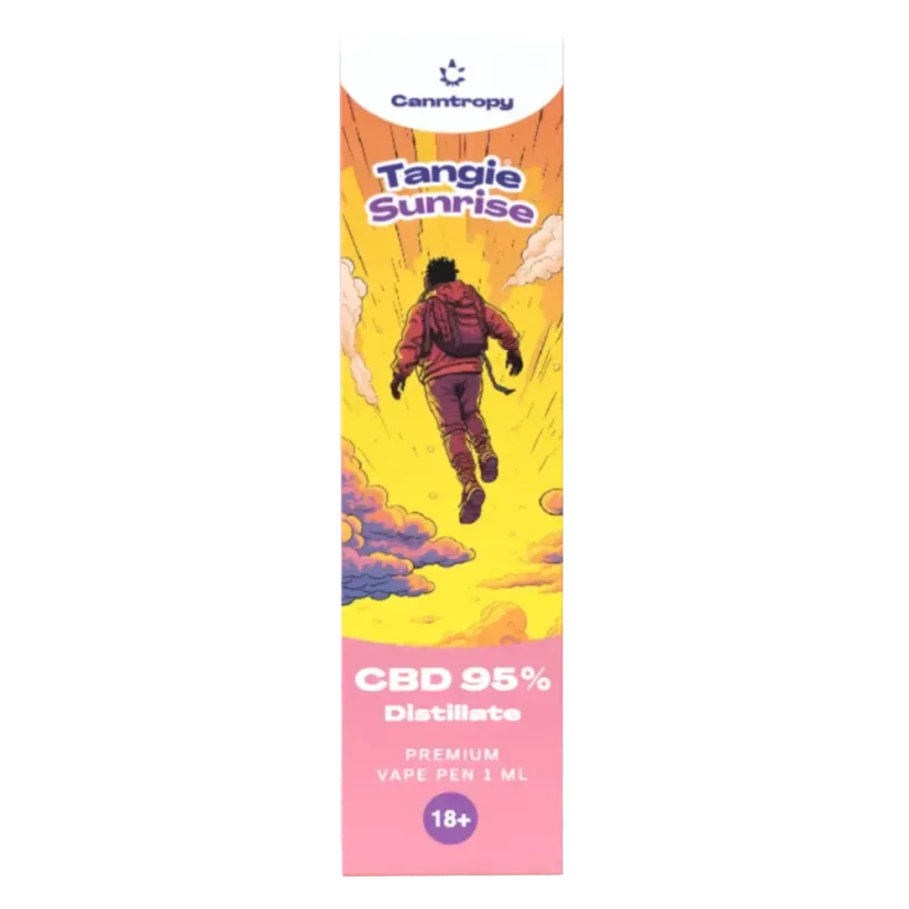 Canntropy CBD Kertakäyttöinen Vape Pen Tangie Sunrise, CBD 95 %, 1 ml