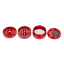 Brusilica Aerospaced (4 dijela) 63 mm - Crvena