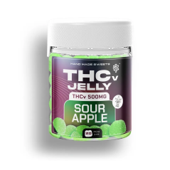 Czech CBD THCV Jelly Sour Apple, 25 mg THCV, 20 pcs