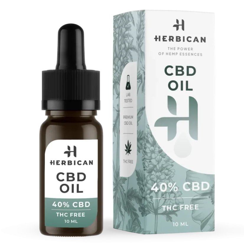 Herbican Ulei CBD fără THC, 40%, 10 ml