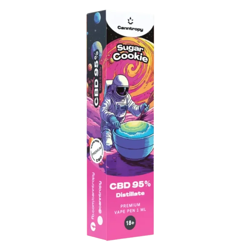 Canntropy CBD Einweg-Vape-Pen Sugar Cookie, CBD 95 %, 1 ml