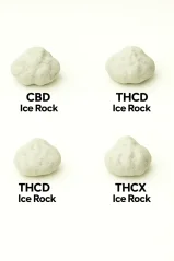 Set uzoraka cvijeća Ice Rock - CBD Ice Rock, HCT Ice Rock, THCD Ice Rock, THCX Ice Rock, 4 x 1 g