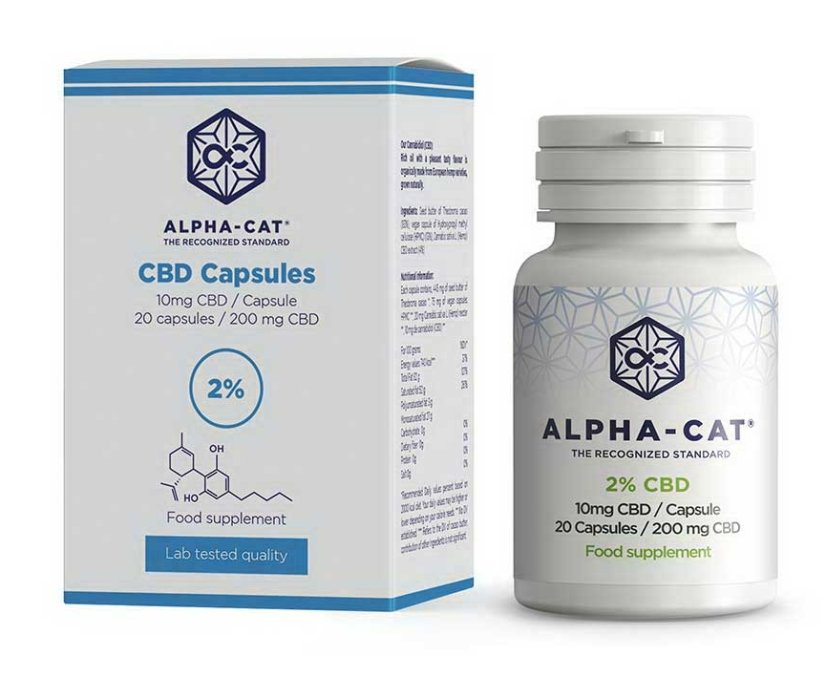 Alpha-CAT CBD Cápsulas 20x20mg, 400 mg
