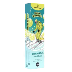 Canntropy CBD vienkartinis Vape Pen Lime sorbetas, CBD 95 %, 1 ml