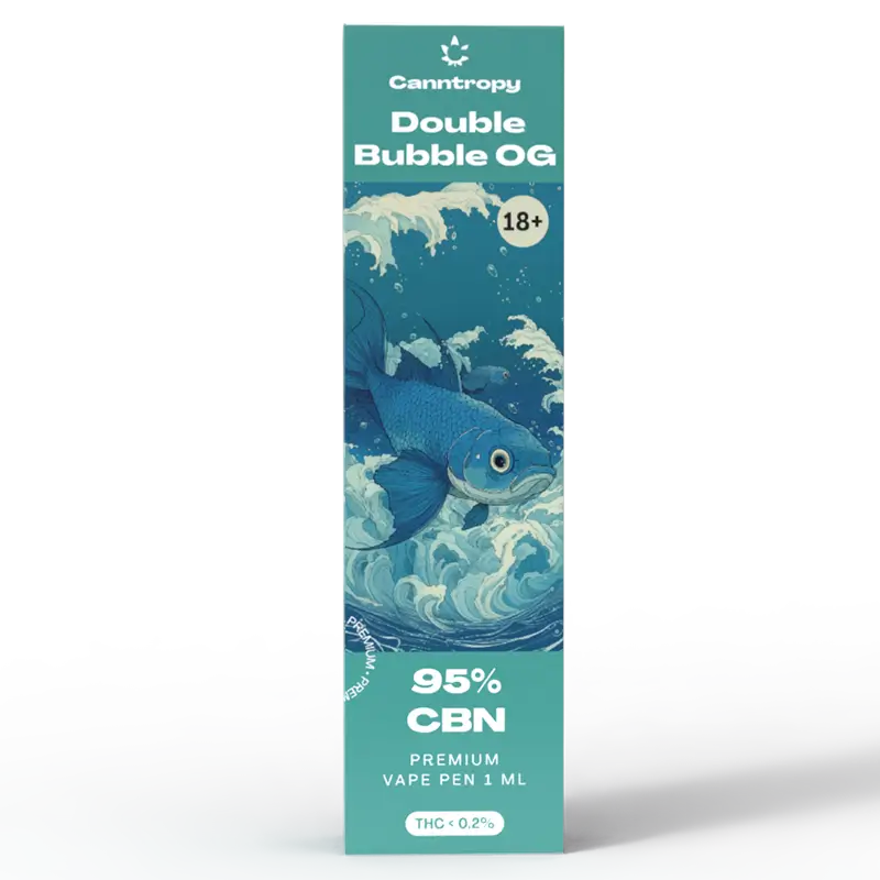 Canntropy CBN Vape Pen Double Bubble OG, 1ml, 95% CBN - Display Box 10 kom