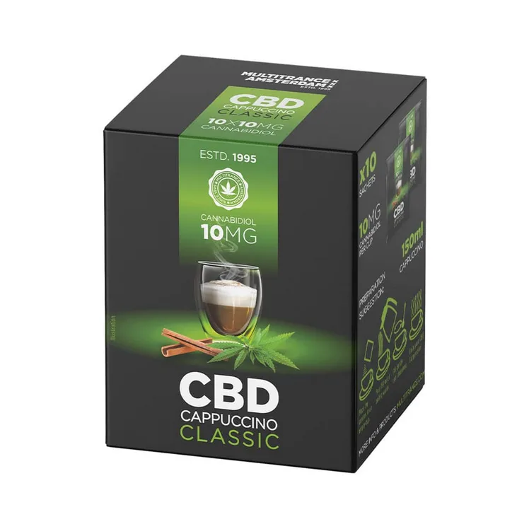Multitrance Café au CBD Cappuccino instantané (10 x 14 g)