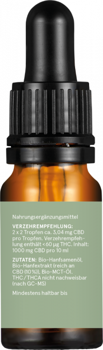 CBD Vital Натурален екстракт PREMIUM CBD масло 10%, 1000 мг, 10 мл