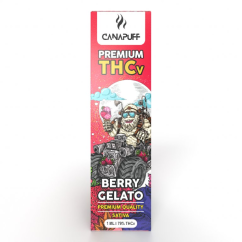 CanaPuff Berry Gelato 79 % THCv - Stylo à vaper jetable, 1 ml