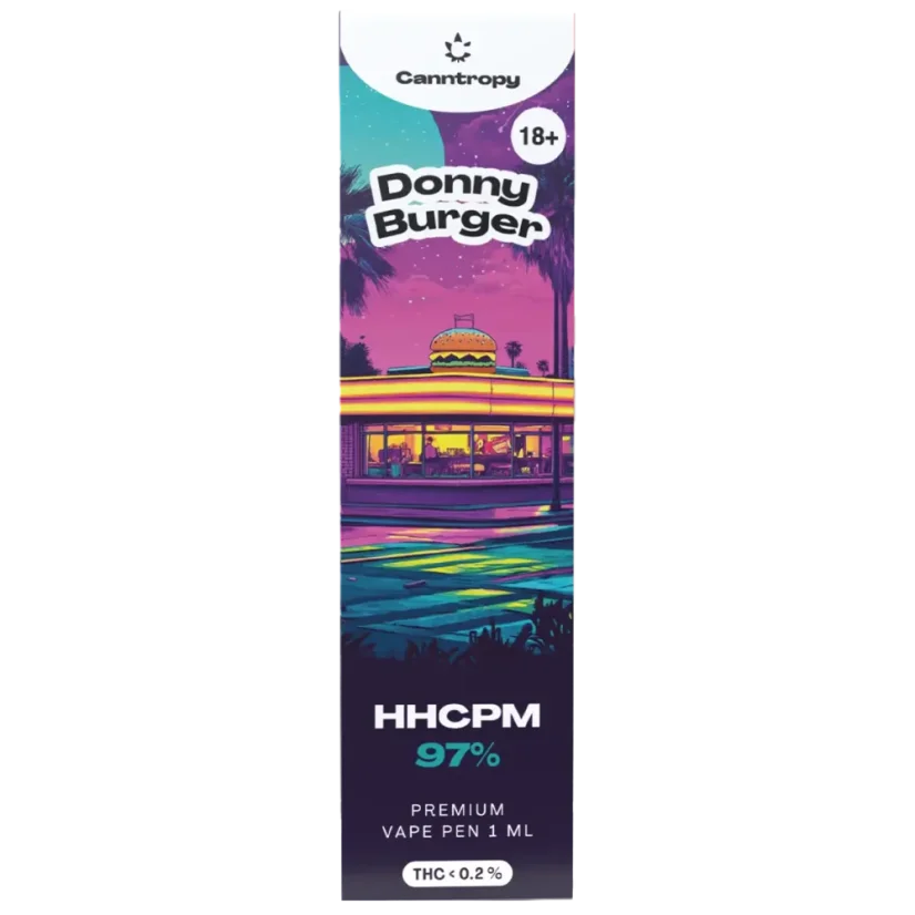 Canntropy HHCPM Vape Pen Donny Burger, HHCPM 97% kvalitete, 1 ml
