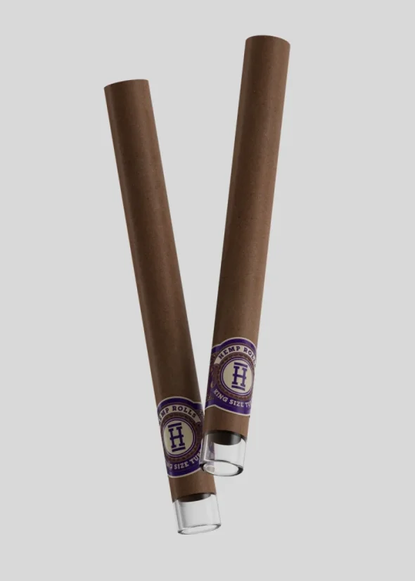 Foițe HEMPER King Size + Vârf de sticlă 2 buc - Struguri