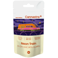 Cannastra 8-OH-HHC Flower Neon Train 90 % kvalita, 1 g – 100 g