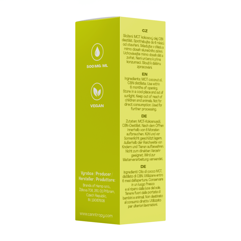 Canntropy CBN Premium Cannabinoid Oil - 40 %, 4000 mg, (10 ml)