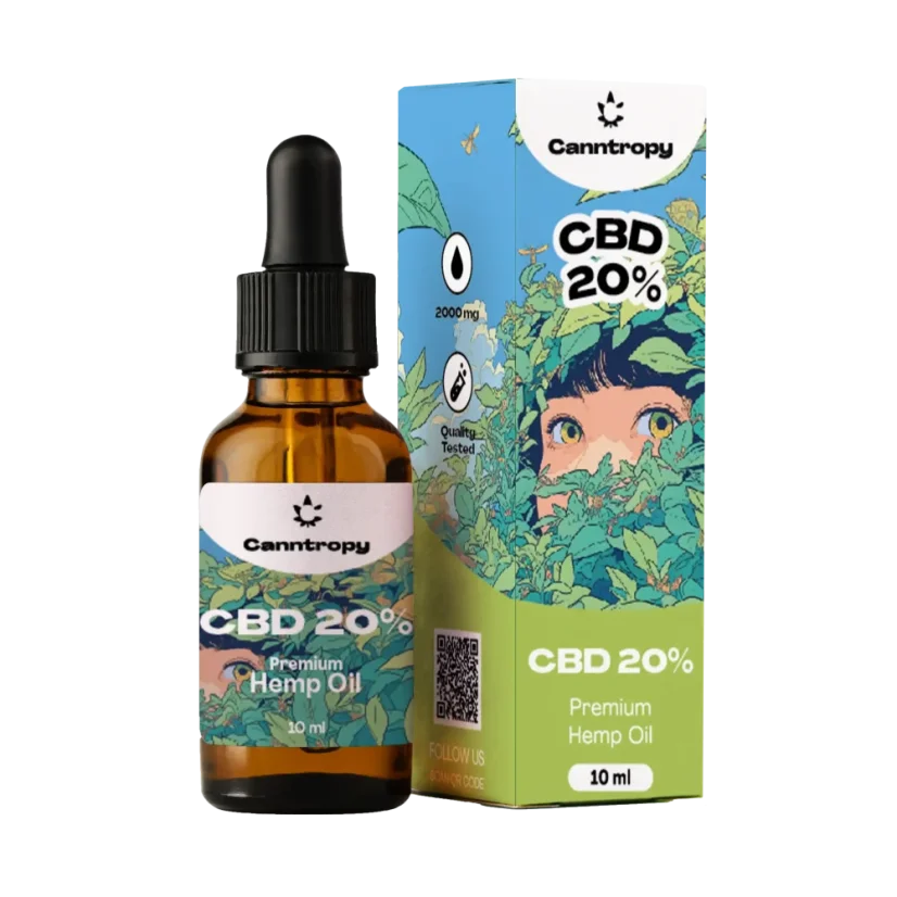 Canntropy CBD Hemp Oil, 20%, 2000mg, 10ml