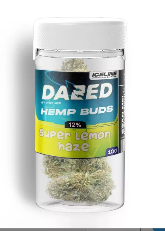 Czech CBD DAZED конопено цвете Super Lemon, 12 % DAZED есенция, 1 g - 1000 g