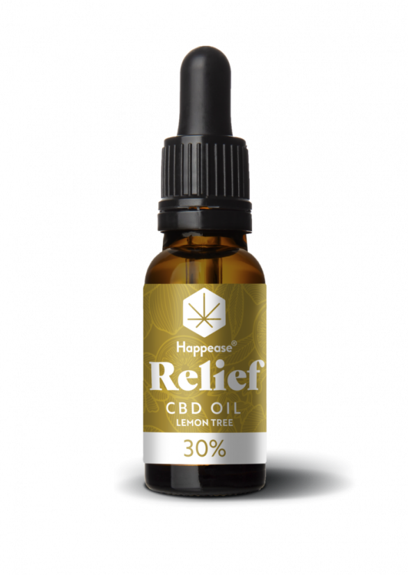 Aceite de CBD Happease Relief Lemon Tree, 30% CBD, 3000 mg, 10 ml