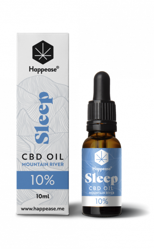 Happease Ulei CBD pentru somn Râul de munte, 10 % CBD, 1000 mg, 10 ml