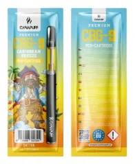 CanaPuff Penna CBG9 + Cartuccia Caribbean Breeze, CBG9 79%, 1 ml