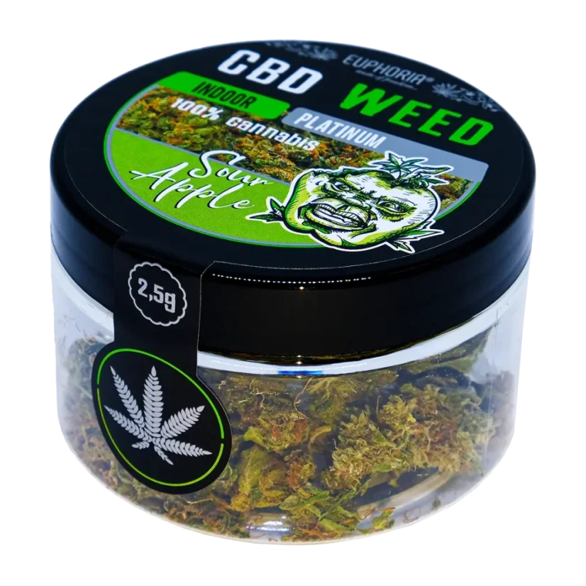 Euphoria Cannabis CBD Pomme aigre 2,5 g