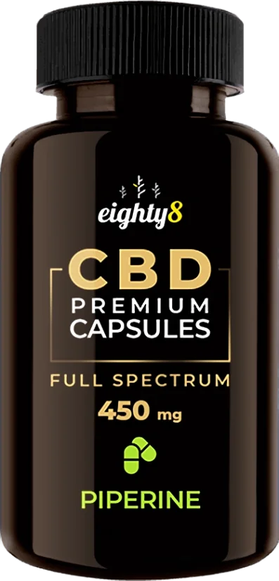 Eighty8 Kapsle Cbd & Piperine 30ks X 15mg - 450mg