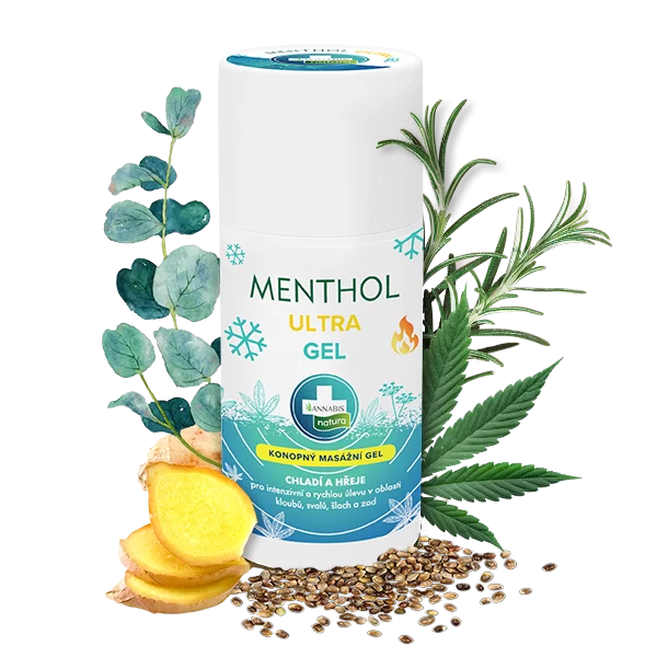 Annabis MENTHOL ULTRA GEL – MASSAGEGEL MED DOBBELT EFFEKT, 90 ml