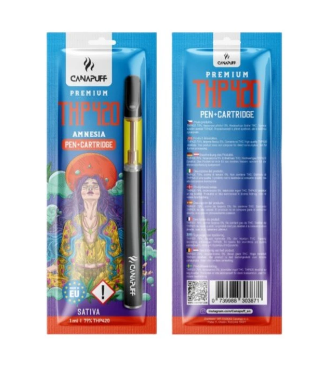 CanaPuff THP420 Pen + Kartusche Amnesia, THP420 79 %, 1 ml