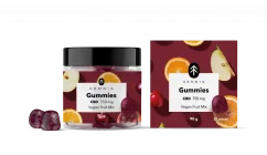 Hemnia Bonbons végétaliens au CBD, mélange de fruits, 750 mg de CBD, 30 pièces x 25 mg, 90 g