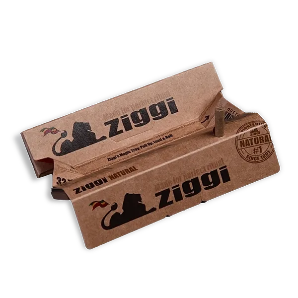 Ziggi Natural, 32 feuilles à rouler + 32 filtres en carton