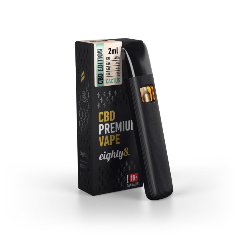Eighty8 CBD Vape Cactus, 45 % CBD, 2 ml Eighty8 CBD Vape Cactus, 45 % CBD, 2 ml