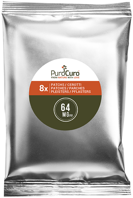 PuroCuro Hanf CBD Pflaster, 2048 mg, 32 ks x 64 mg, (33 g)