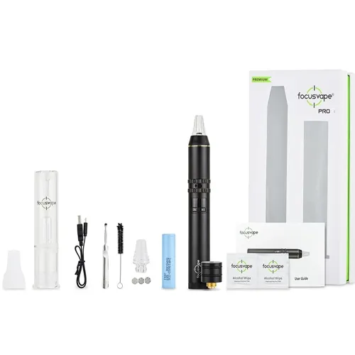 FocusVape Pro S Premium Vaporizer - črn