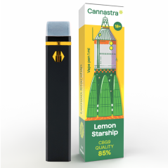Cannastra CBG9 Vape Pen Lemon rymdskepp, CBG9 85% kvalitet, 1ml
