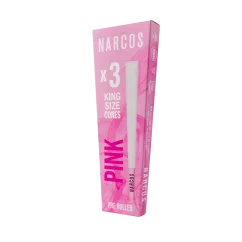 Narcos King Size Cones Pink Edition 109 mm, 3 pcs