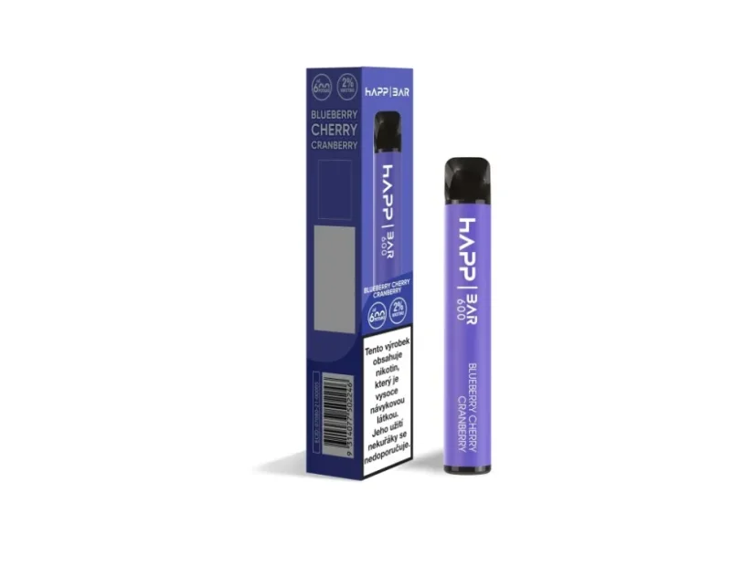 Happ Bar 600 Vape Pen Borovnica Trešnja Brusnica, 2 ml