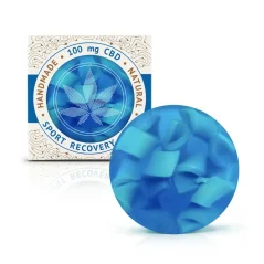 Cannaline Roku darbs sporta atjaunojošās CBD ziepes, 100 mg CBD