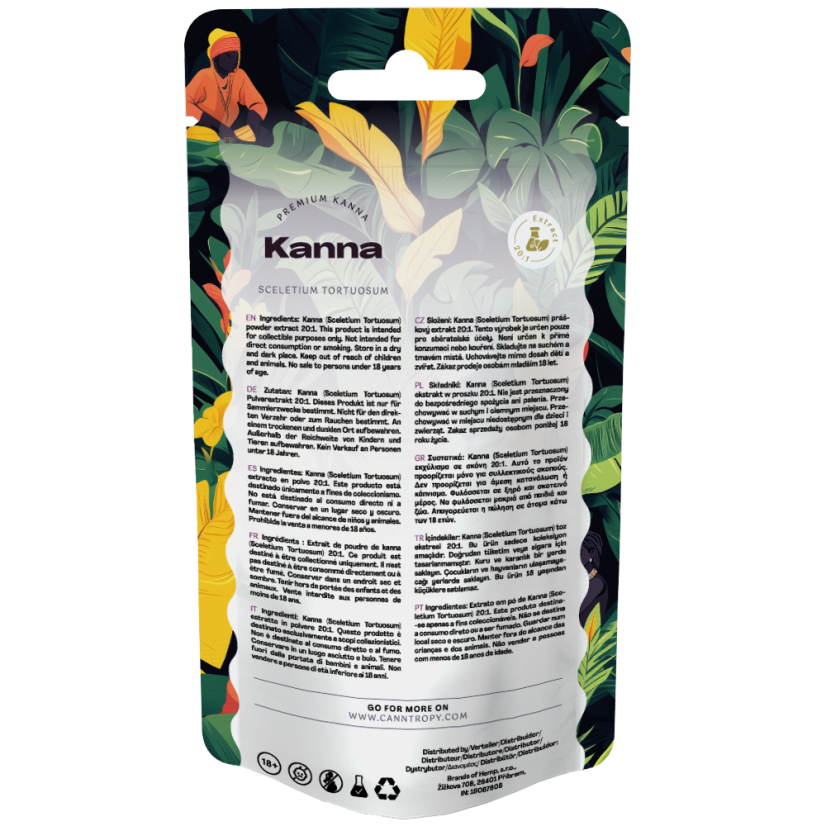 Canntropy Kanna (Sceletium Tortuosum) Pulverextrakt 20x, 1 g - 100 g