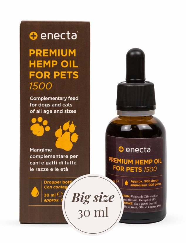 Enecta Chanvre CBD pétrole pour les animaux 5%, 4500mg, 90 ml