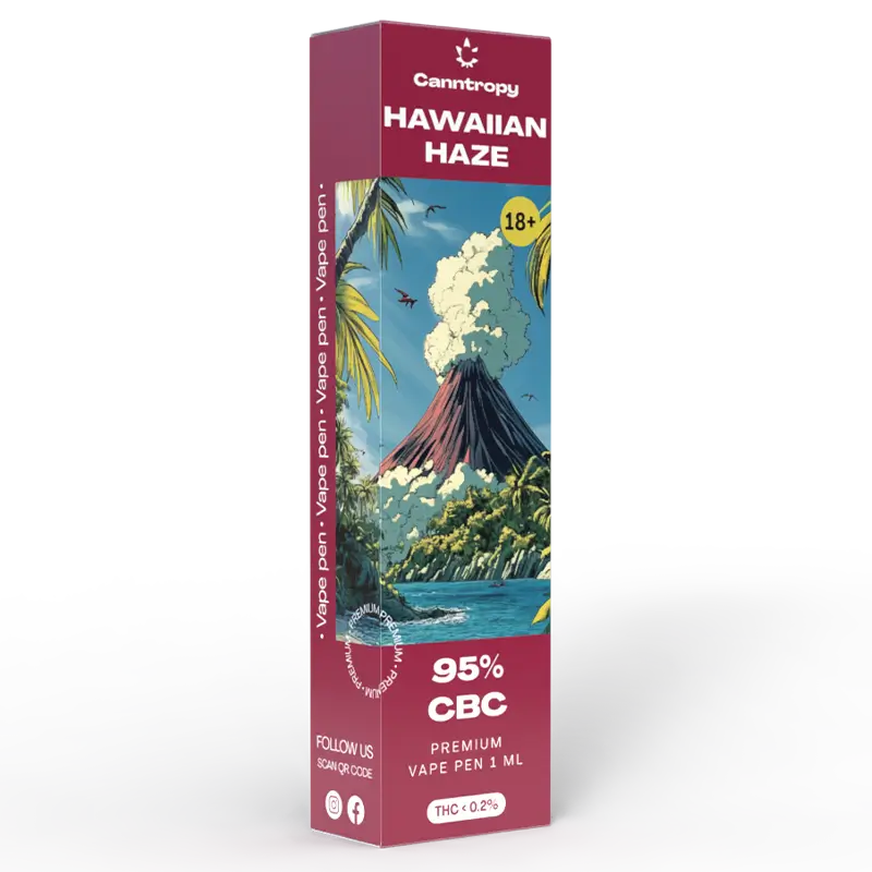 Canntropy CBC Vape Pen Hawaiian Haze, 95 % CBC, 1 ml